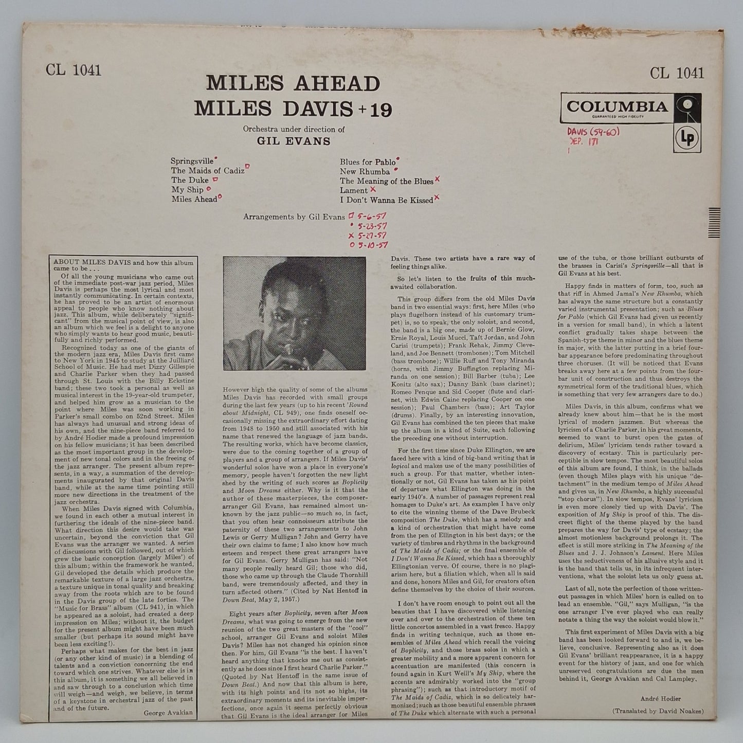 Miles Davis + 19, Gil Evans – Miles Ahead
