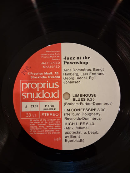 Arne Domnérus, Bengt Hallberg, Georg Riedel, Egil Johansen + Lars Erstrand – Jazz At The Pawnshop