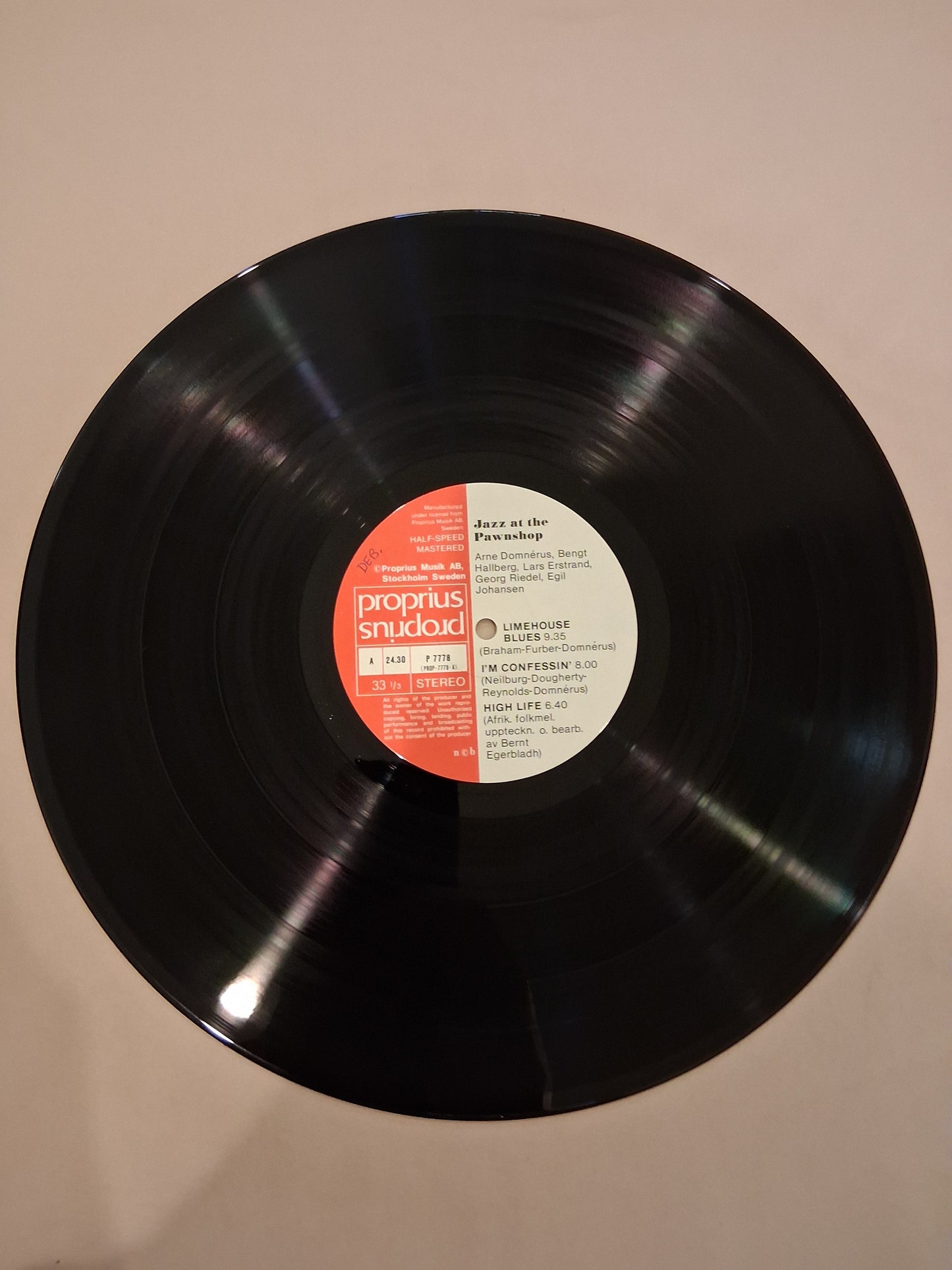 Arne Domnérus, Bengt Hallberg, Georg Riedel, Egil Johansen + Lars Erstrand – Jazz At The Pawnshop