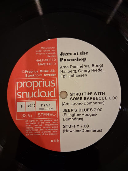 Arne Domnérus, Bengt Hallberg, Georg Riedel, Egil Johansen + Lars Erstrand – Jazz At The Pawnshop