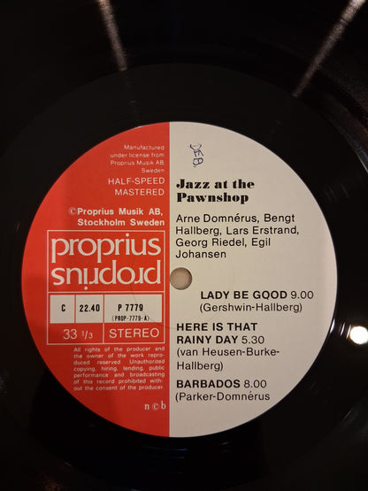 Arne Domnérus, Bengt Hallberg, Georg Riedel, Egil Johansen + Lars Erstrand – Jazz At The Pawnshop
