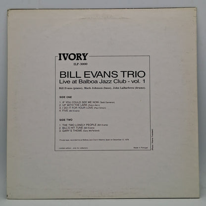 Bill Evans Trio – Live At Balboa Jazz Club Vol. 1