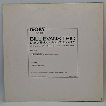 Bill Evans Trio – Live At Balboa Jazz Club Vol. 2
