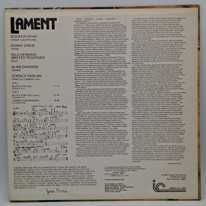 Booker Ervin – Lament For Booker Ervin