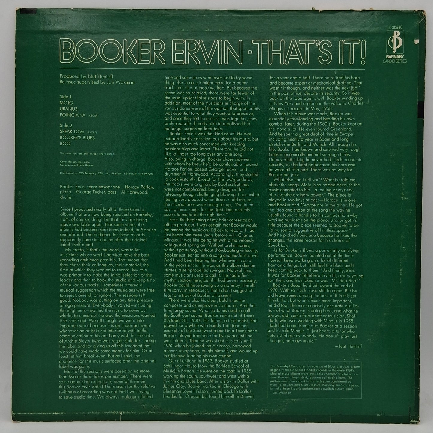 Booker Ervin – That's It!