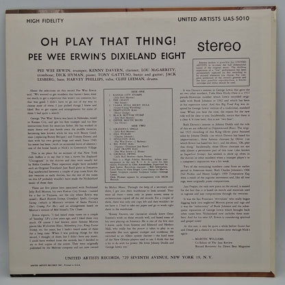 Pee Wee Erwin's Dixieland Eight – Oh Play That Thing!