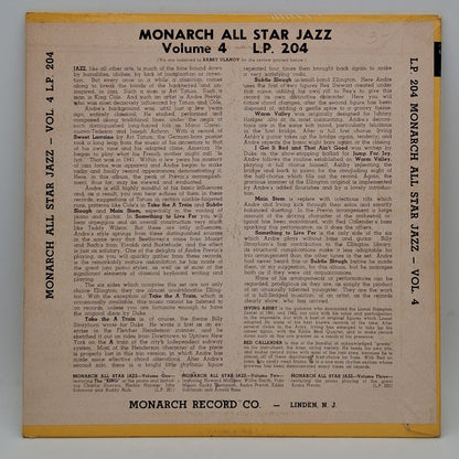 André Previn – Monarch All Star Jazz Vol. 4