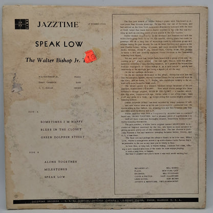 Walter Bishop Jr. Trio The Walter Bishop, Jr. Trio  Read More  – Speak Low