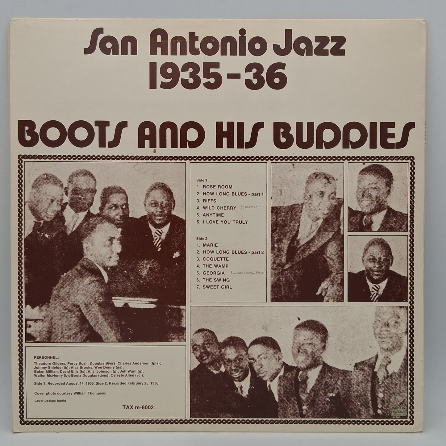 Boots And His Buddies – San Antonio Jazz 1935-36
