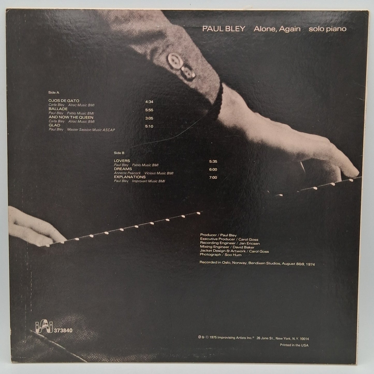 Paul Bley – Alone, Again