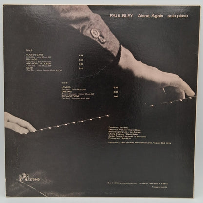 Paul Bley – Alone, Again
