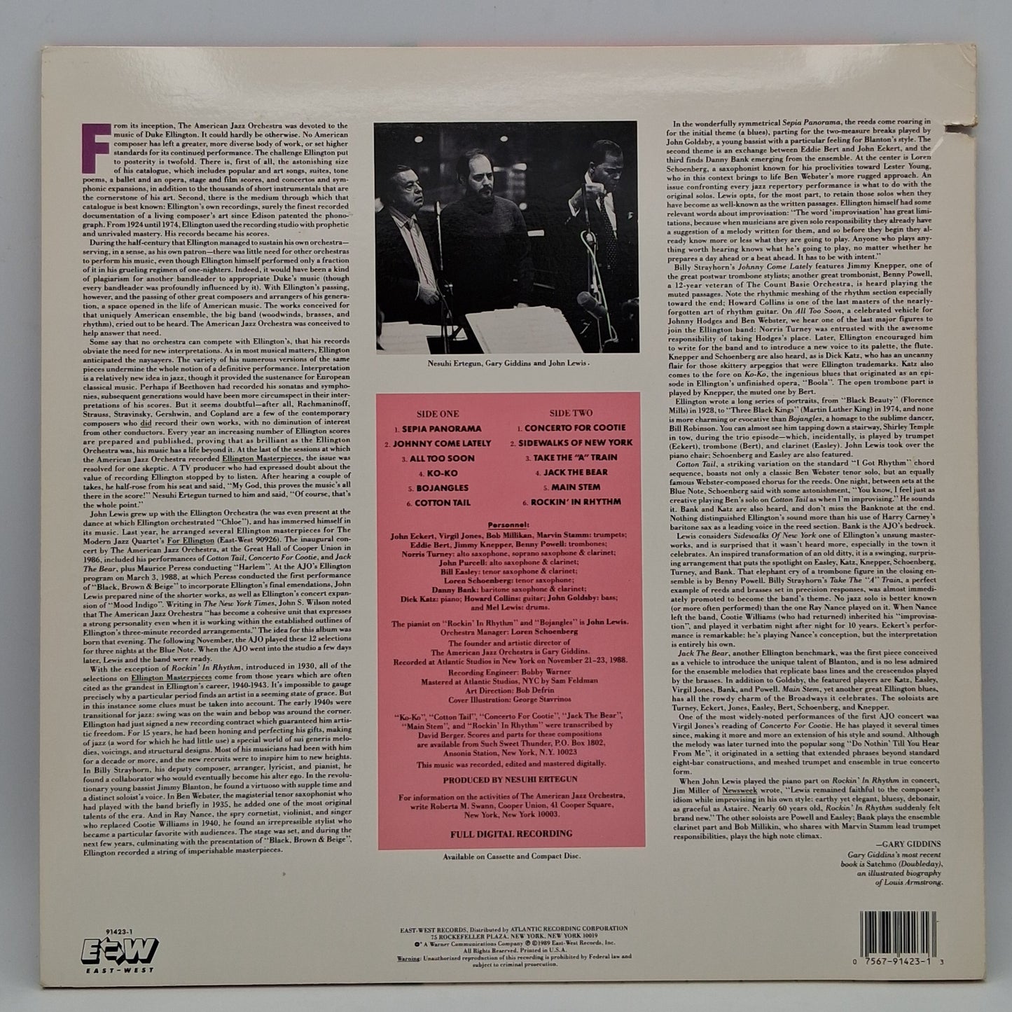 The American Jazz Orchestra, John Lewis – Ellington Masterpieces