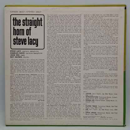 Steve Lacy – The Straight Horn Of Steve Lacy