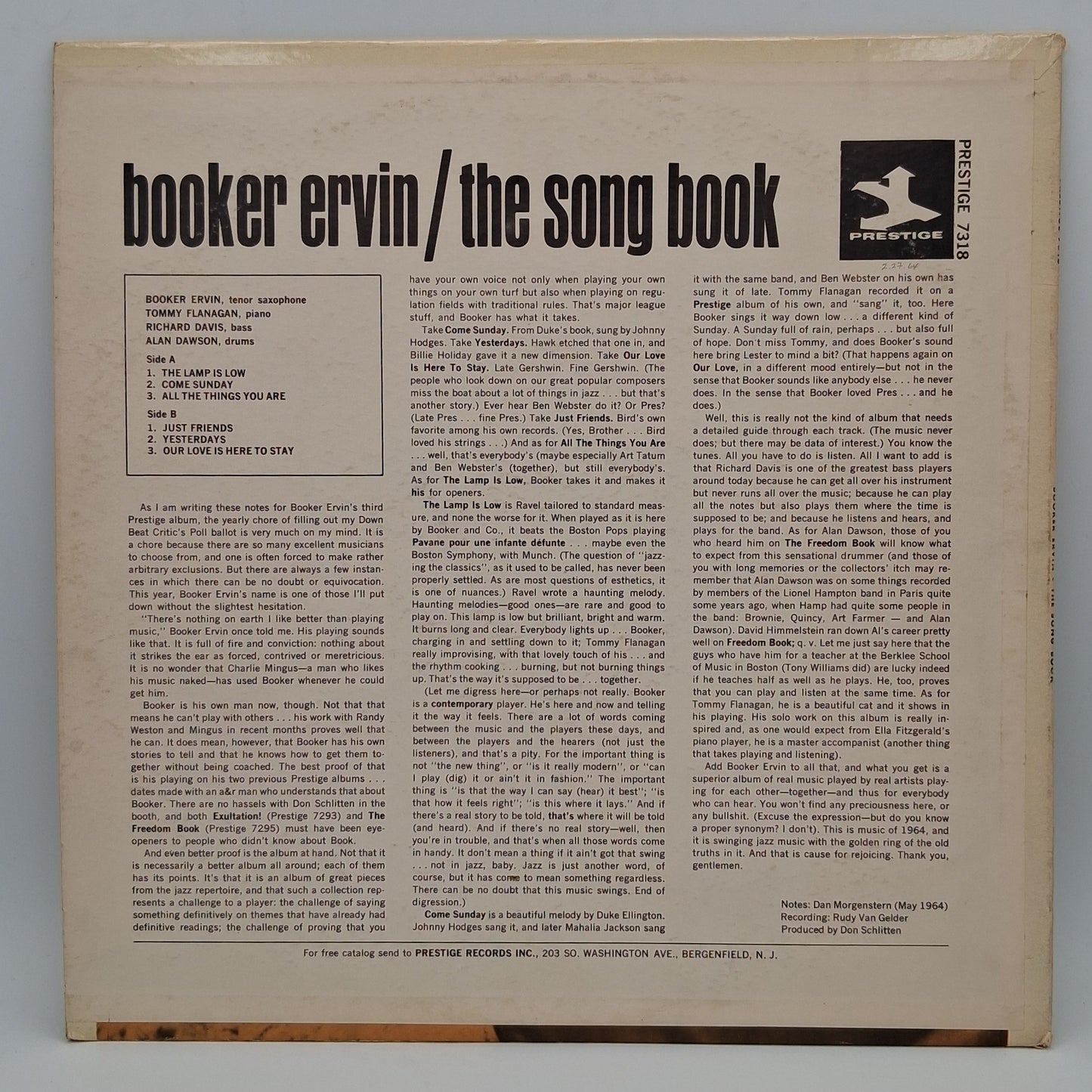 Booker Ervin – The Song Book