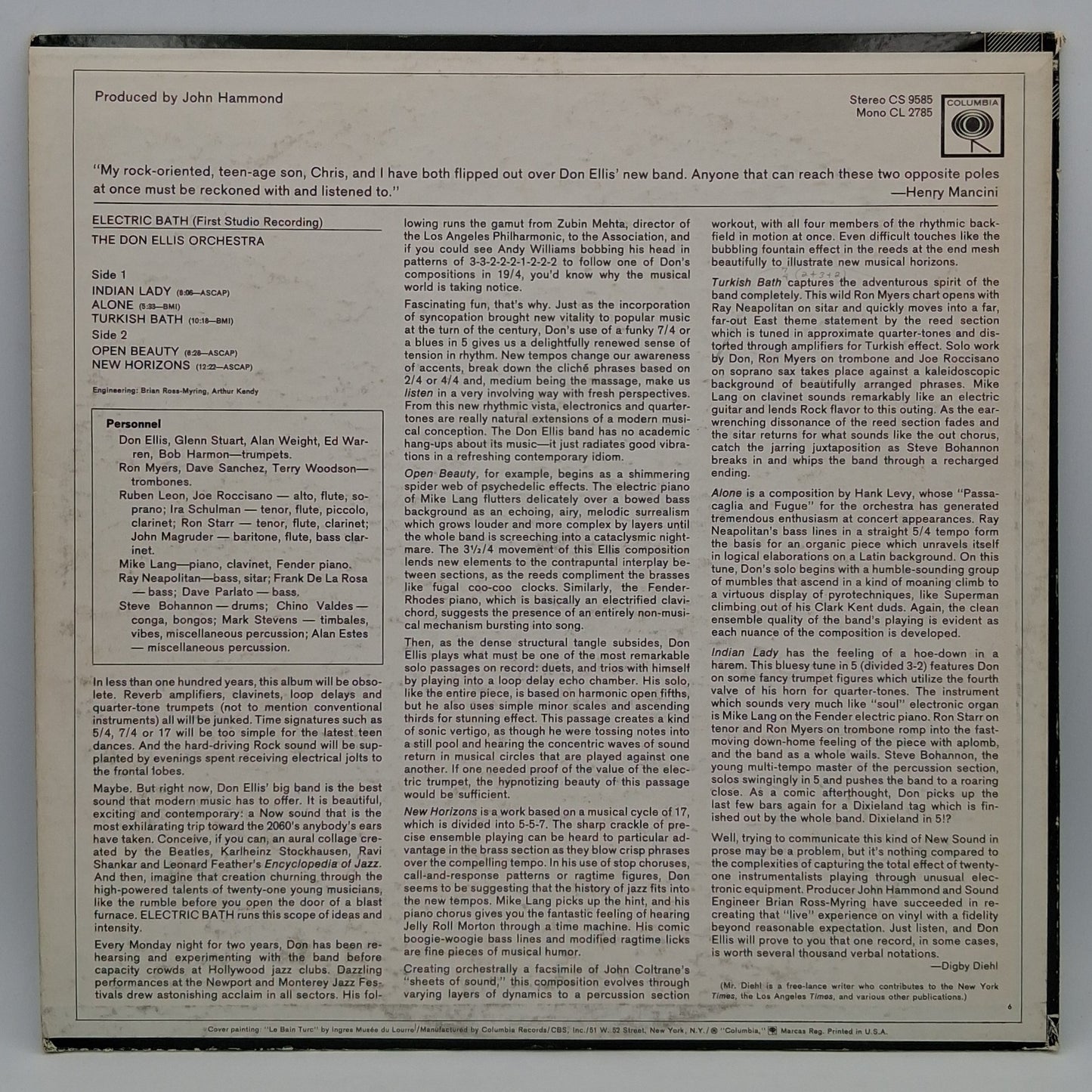 The Don Ellis Orchestra – Electric Bath