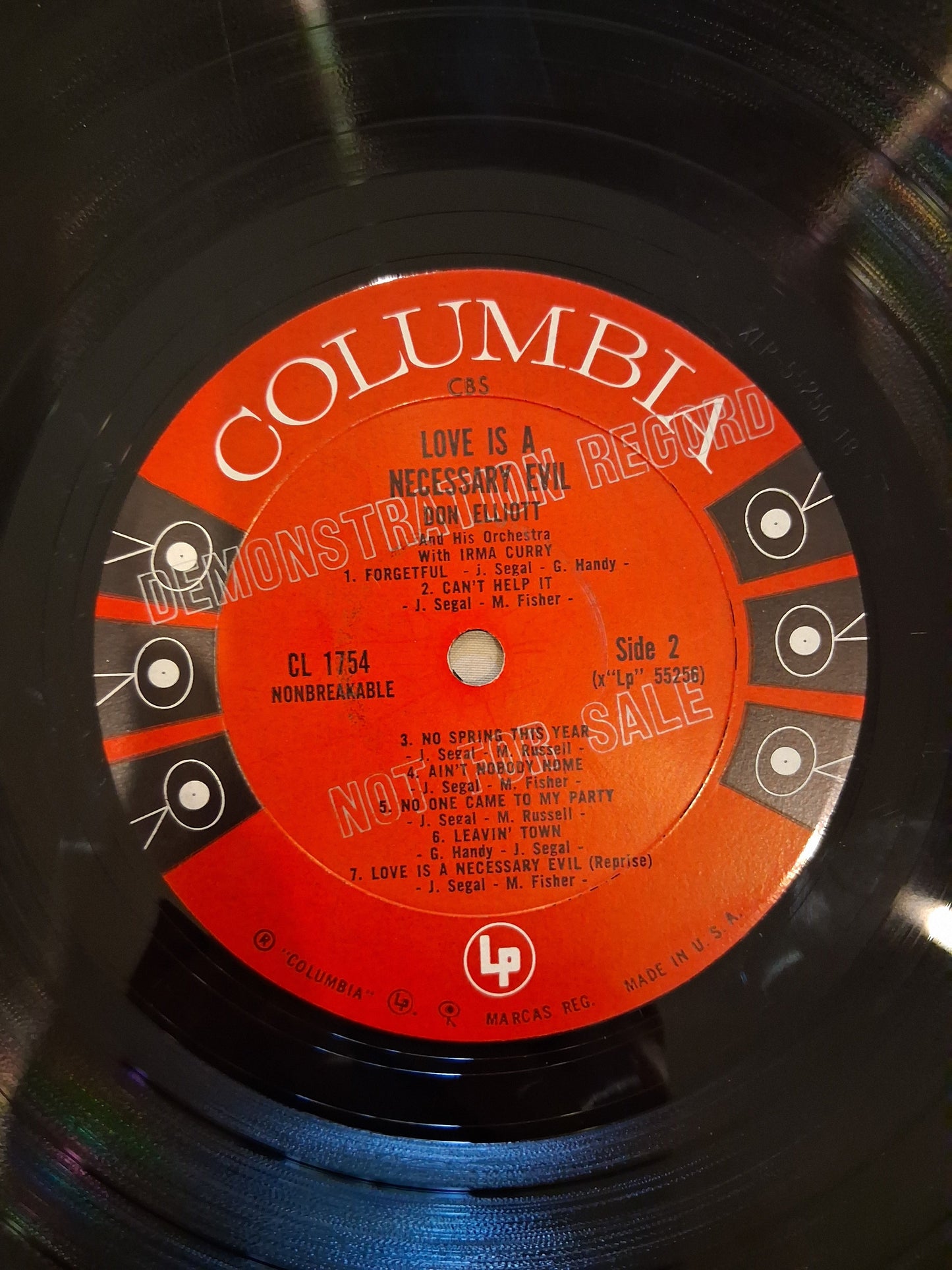 Don Elliott And His Orchestra With Irma Curry – Love Is A Necessary Evil