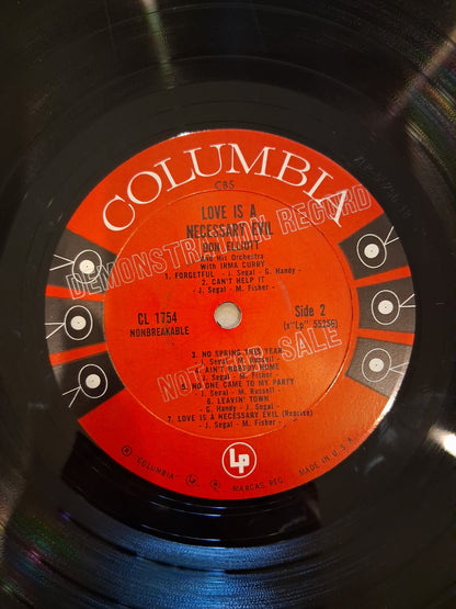 Don Elliott And His Orchestra With Irma Curry – Love Is A Necessary Evil