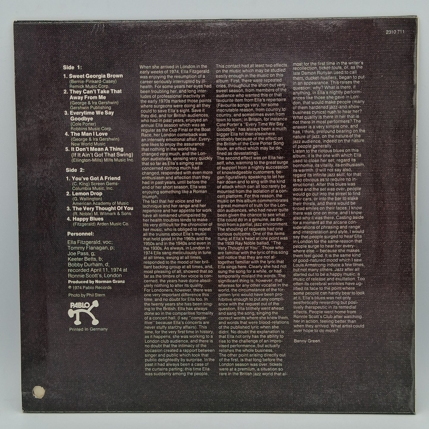 Ella Fitzgerald – Ella In London