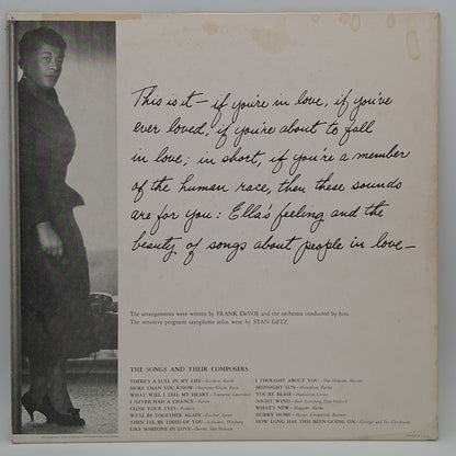 Ella Fitzgerald, Frank DeVol And His Orchestra* – Like Someone In Love