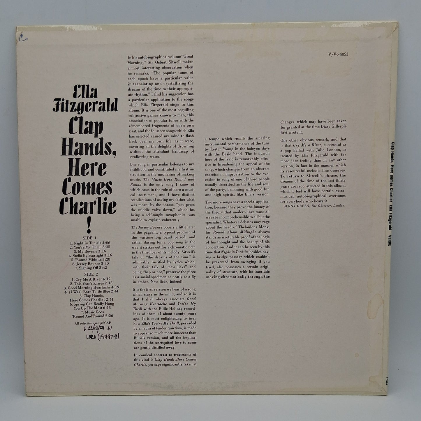Ella Fitzgerald – Clap Hands, Here Comes Charlie!