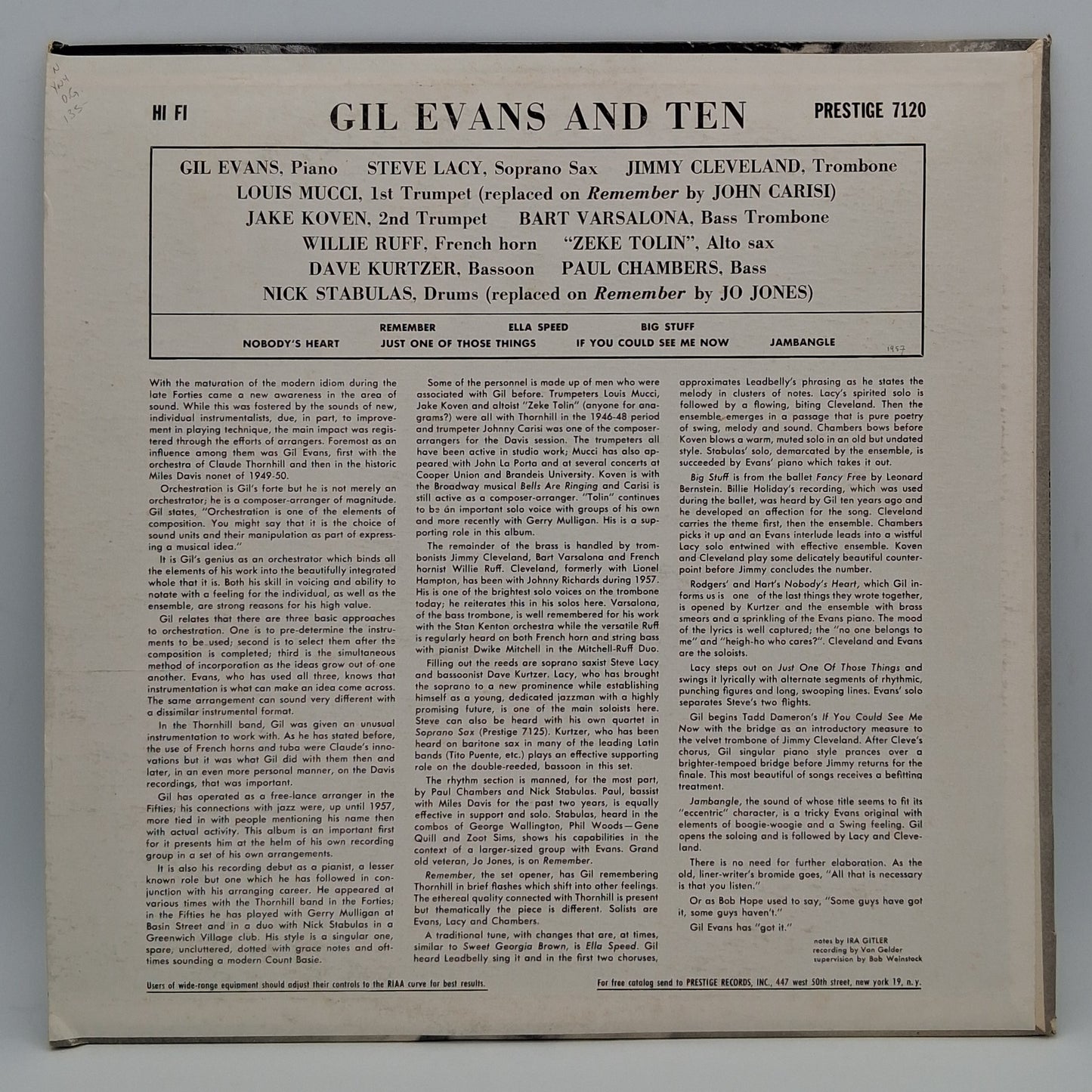 Gil Evans – Gil Evans & Ten