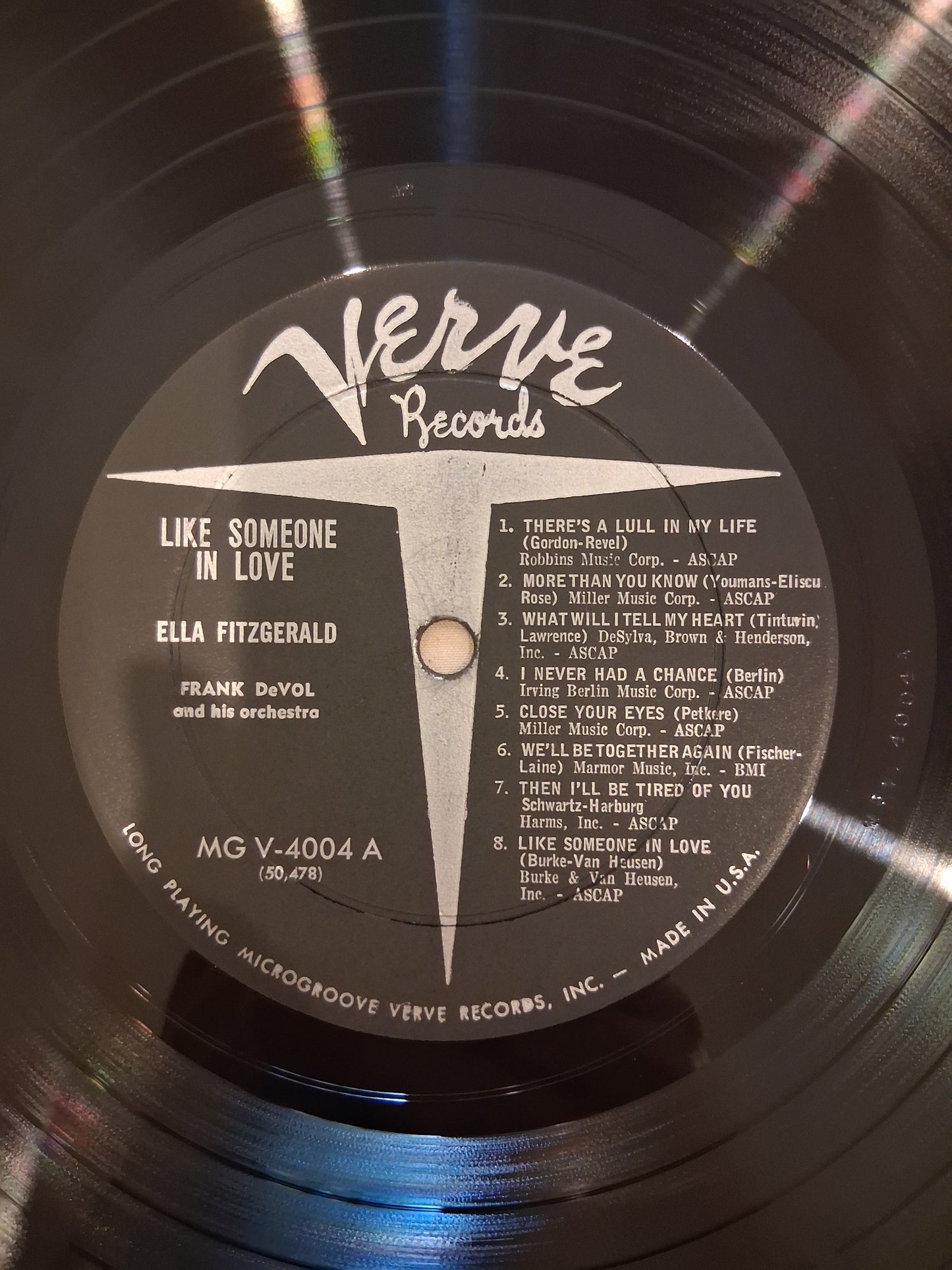 Ella Fitzgerald, Frank DeVol And His Orchestra* – Like Someone In Love