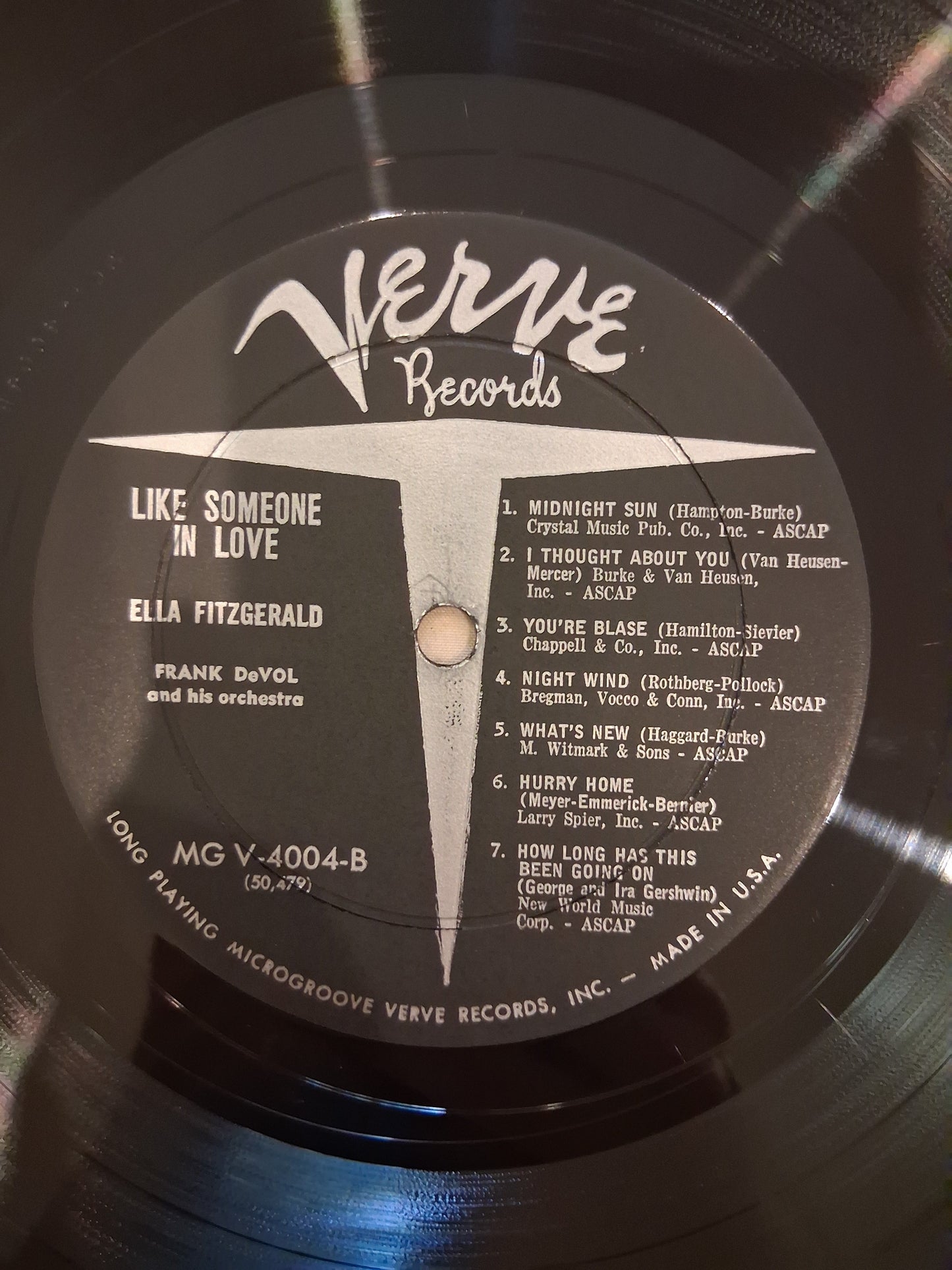 Ella Fitzgerald, Frank DeVol And His Orchestra* – Like Someone In Love