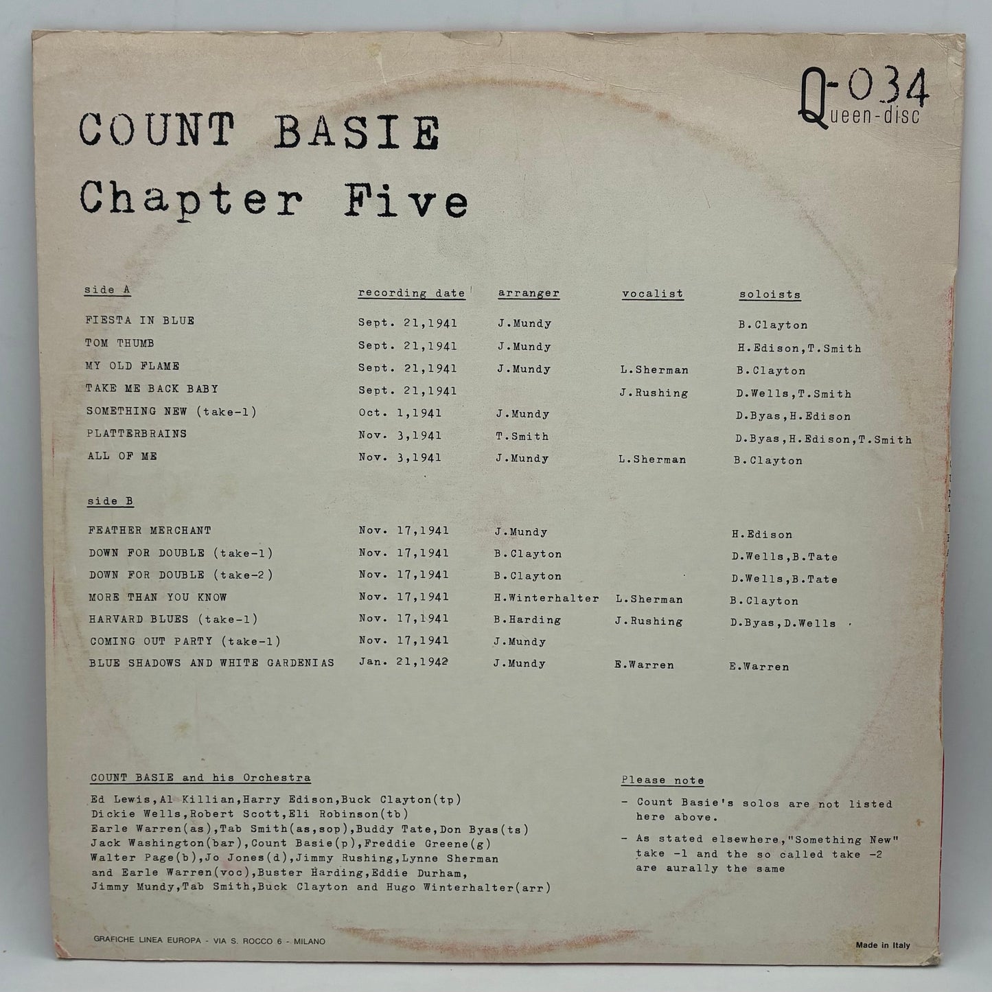 Count Basie – Chapter Five