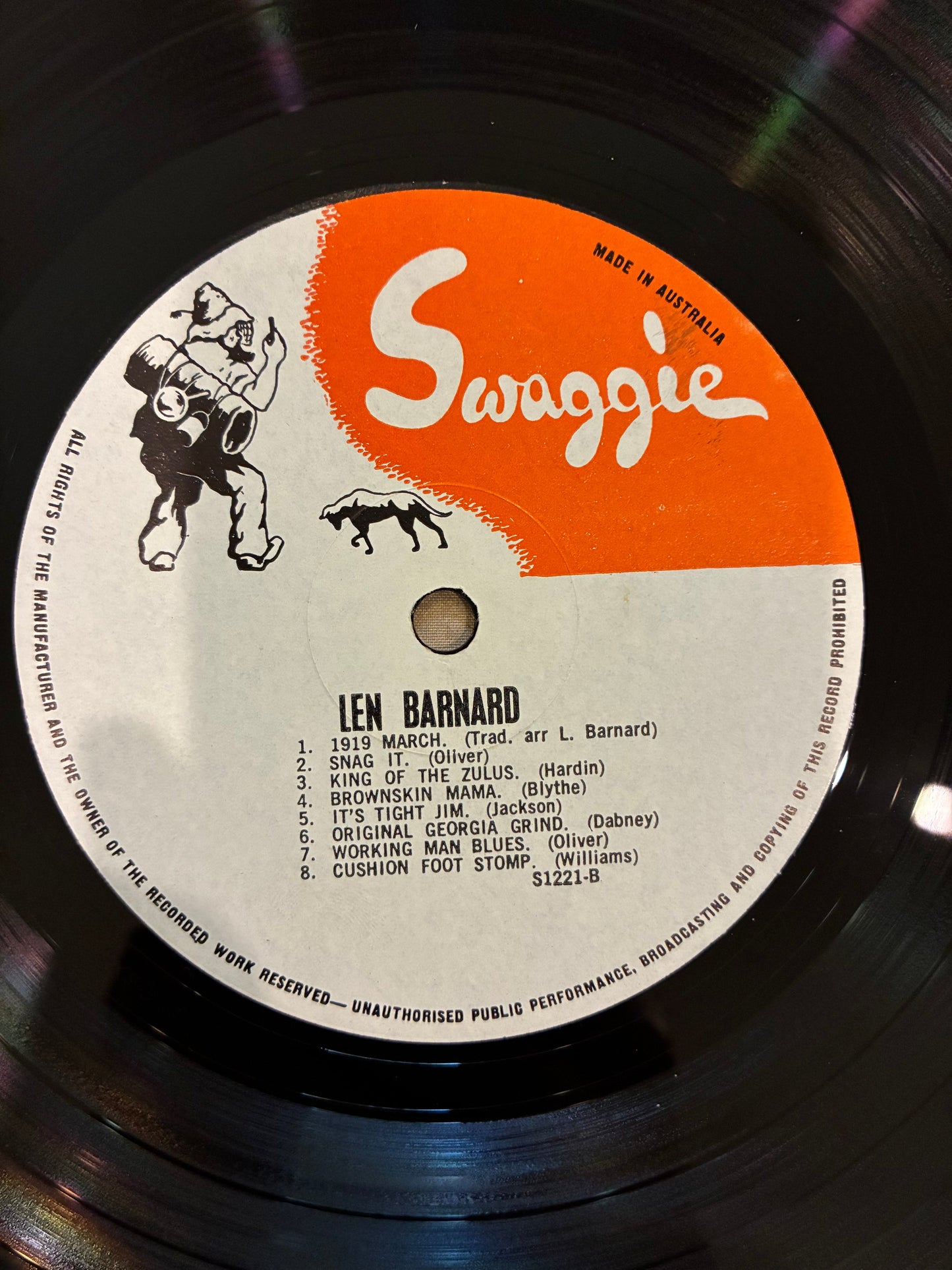Len Barnard's Famous Jazz Band – Len Barnard's Jazz Band Volume 1