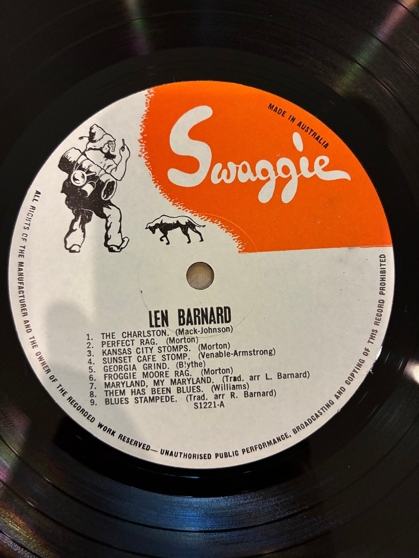 Len Barnard's Famous Jazz Band – Len Barnard's Jazz Band Volume 1