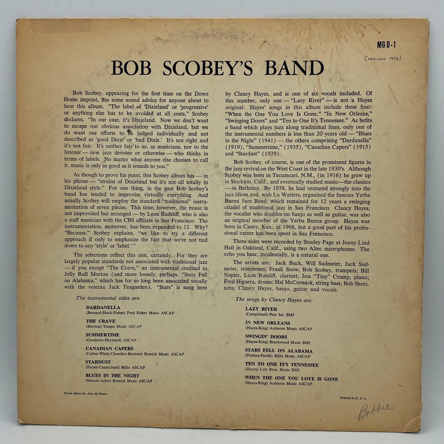 Bob Scobey's Band – Bob Scobey's Band