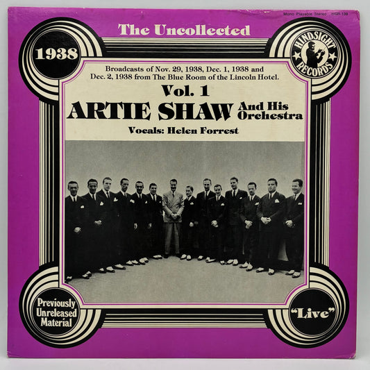 Artie Shaw And His Orchestra – The Uncollected Artie Shaw, Vol. 1, 1938