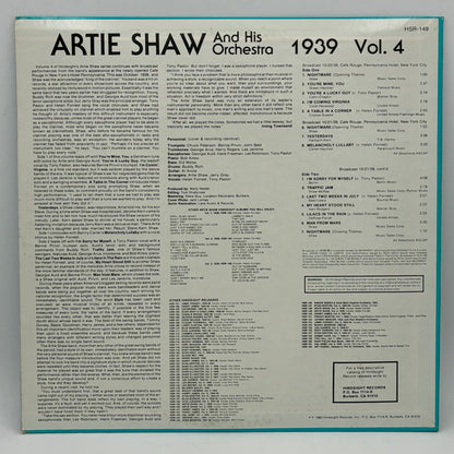 Artie Shaw And His Orchestra – The Uncollected Artie Shaw, Vol. 4, 1939