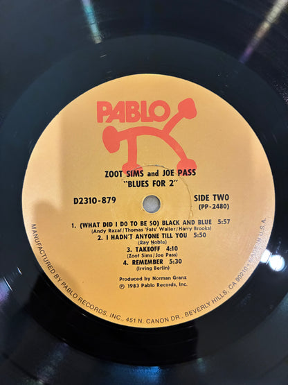 Zoot Sims Plus Joe Pass – Blues For 2