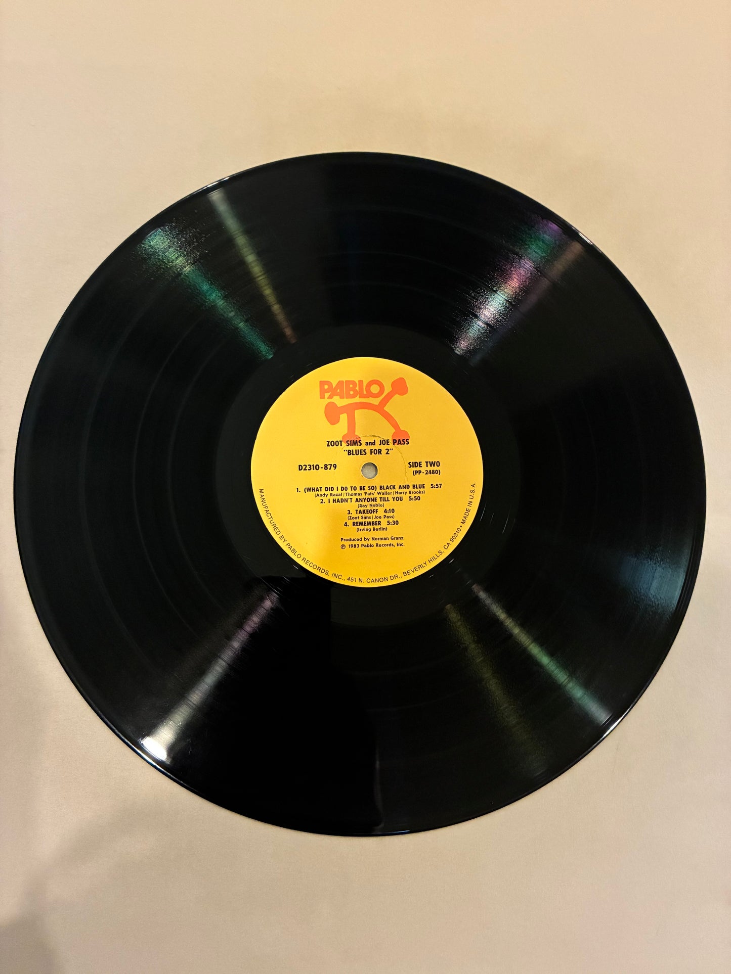 Zoot Sims Plus Joe Pass – Blues For 2