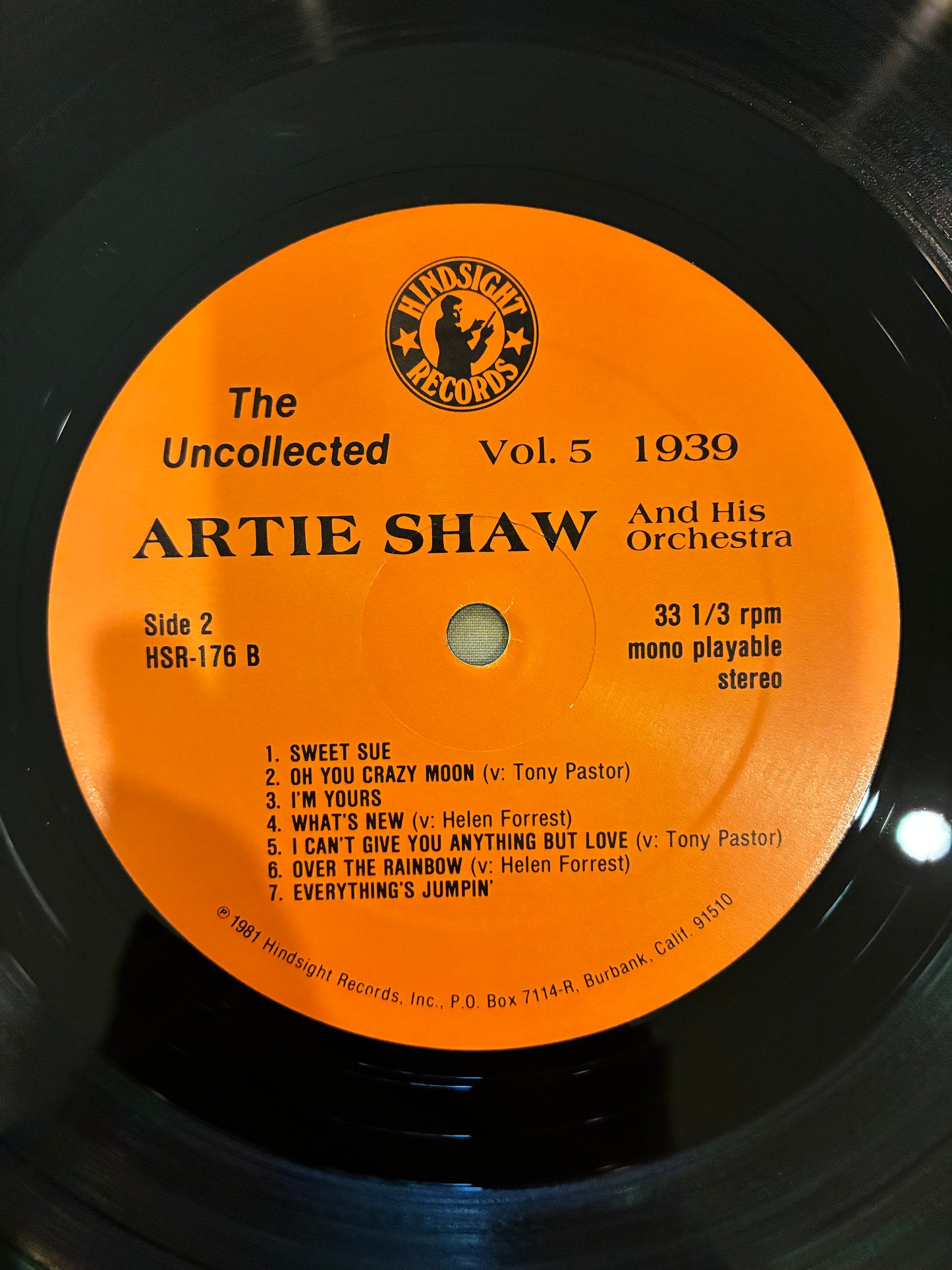 Artie Shaw And His Orchestra – The Uncollected Artie Shaw, Vol. 5, 1938-1939