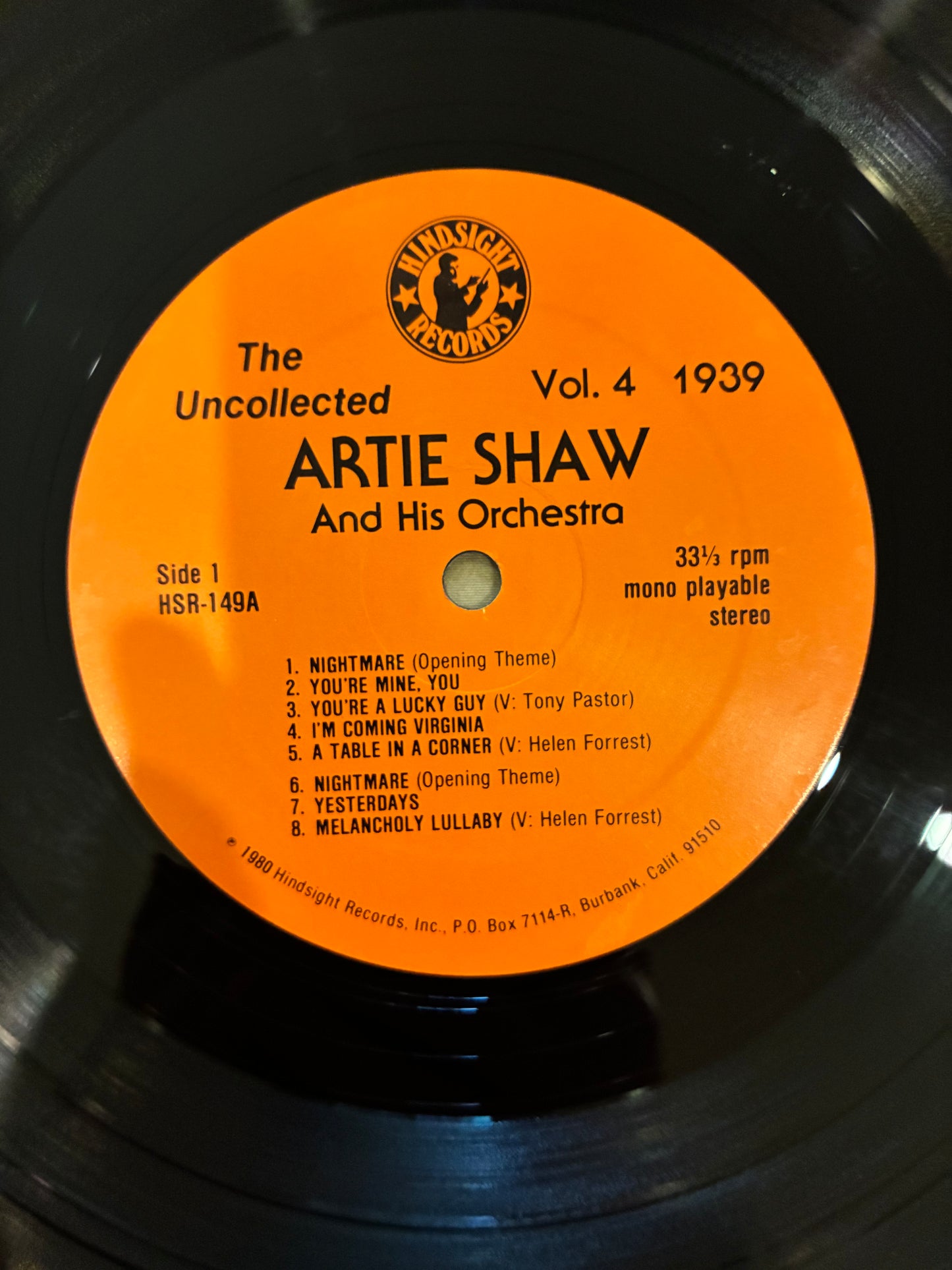 Artie Shaw And His Orchestra – The Uncollected Artie Shaw, Vol. 4, 1939