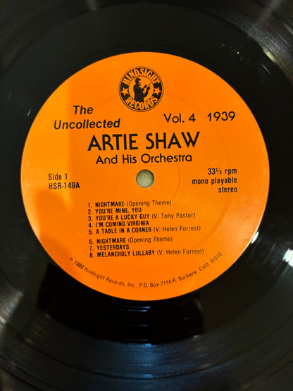 Artie Shaw And His Orchestra – The Uncollected Artie Shaw, Vol. 4, 1939