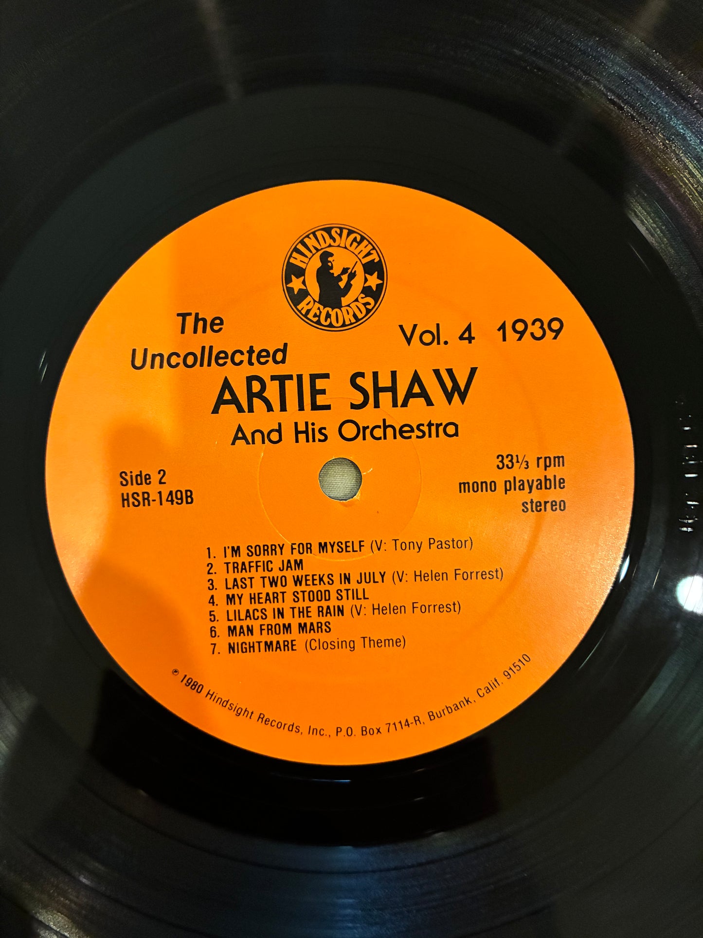 Artie Shaw And His Orchestra – The Uncollected Artie Shaw, Vol. 4, 1939