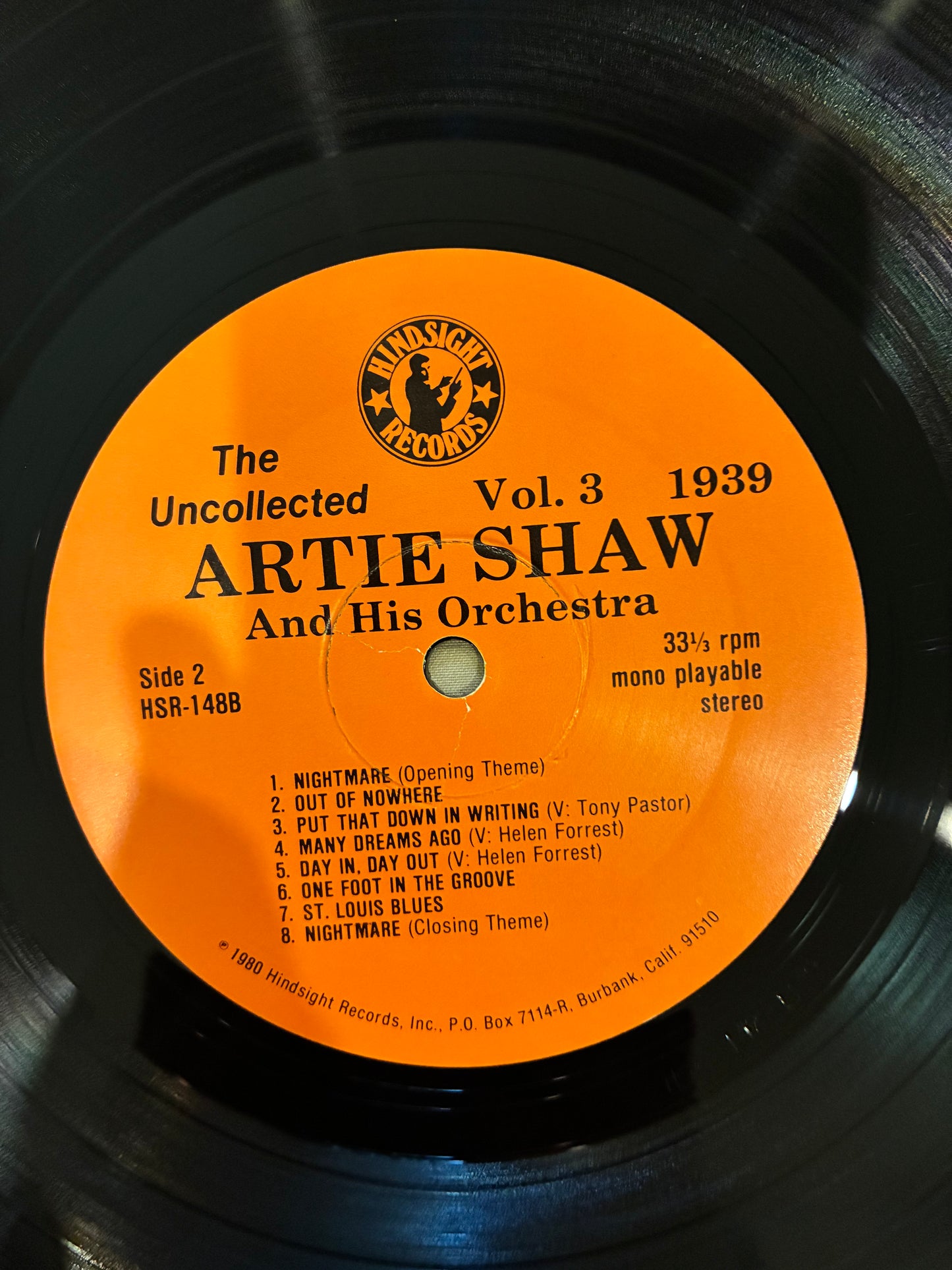 Artie Shaw And His Orchestra – The Uncollected Artie Shaw, Vol. 3, 1939