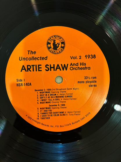 Artie Shaw And His Orchestra – The Uncollected Artie Shaw, Vol. 2, 1938