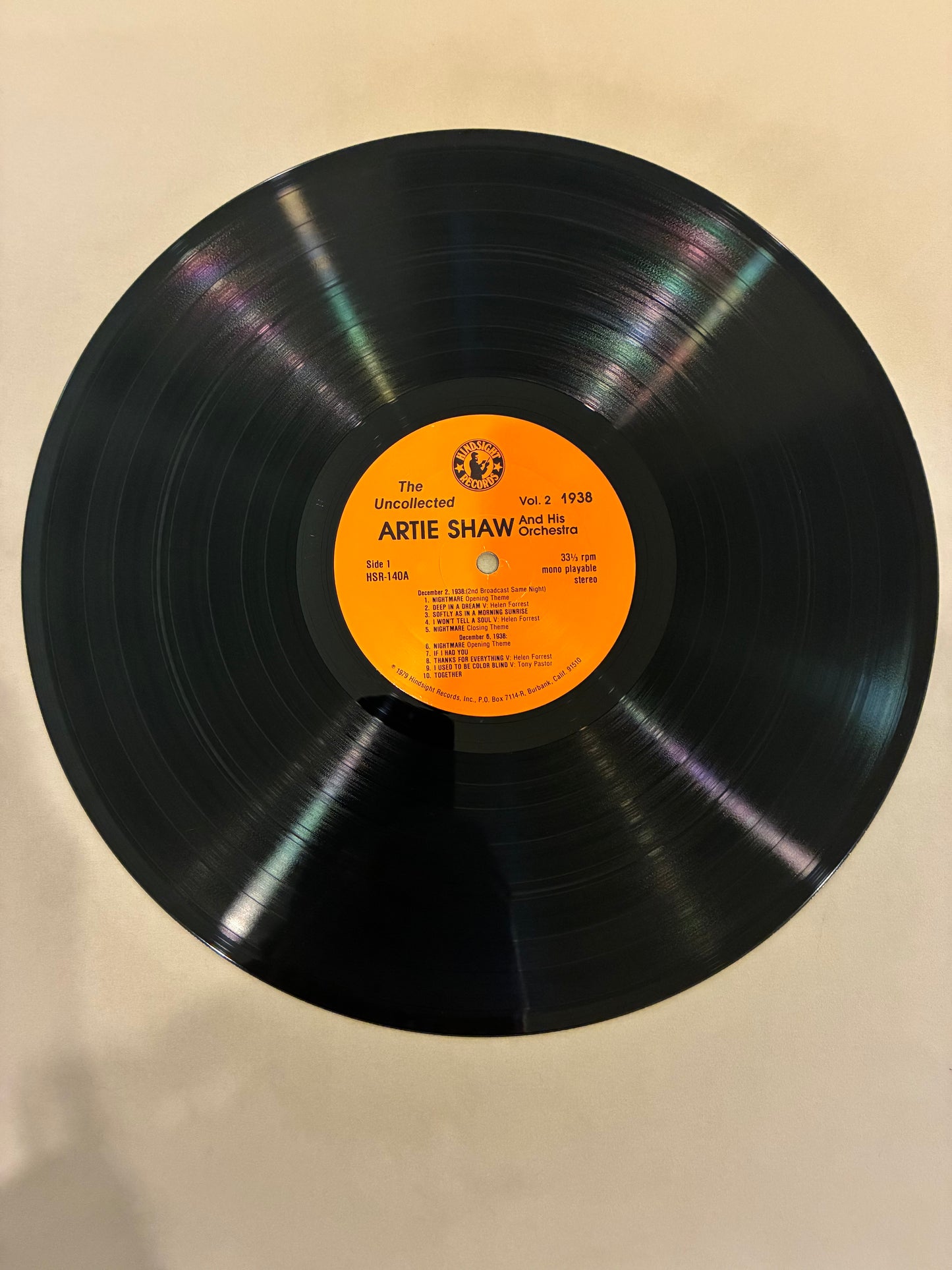 Artie Shaw And His Orchestra – The Uncollected Artie Shaw, Vol. 2, 1938