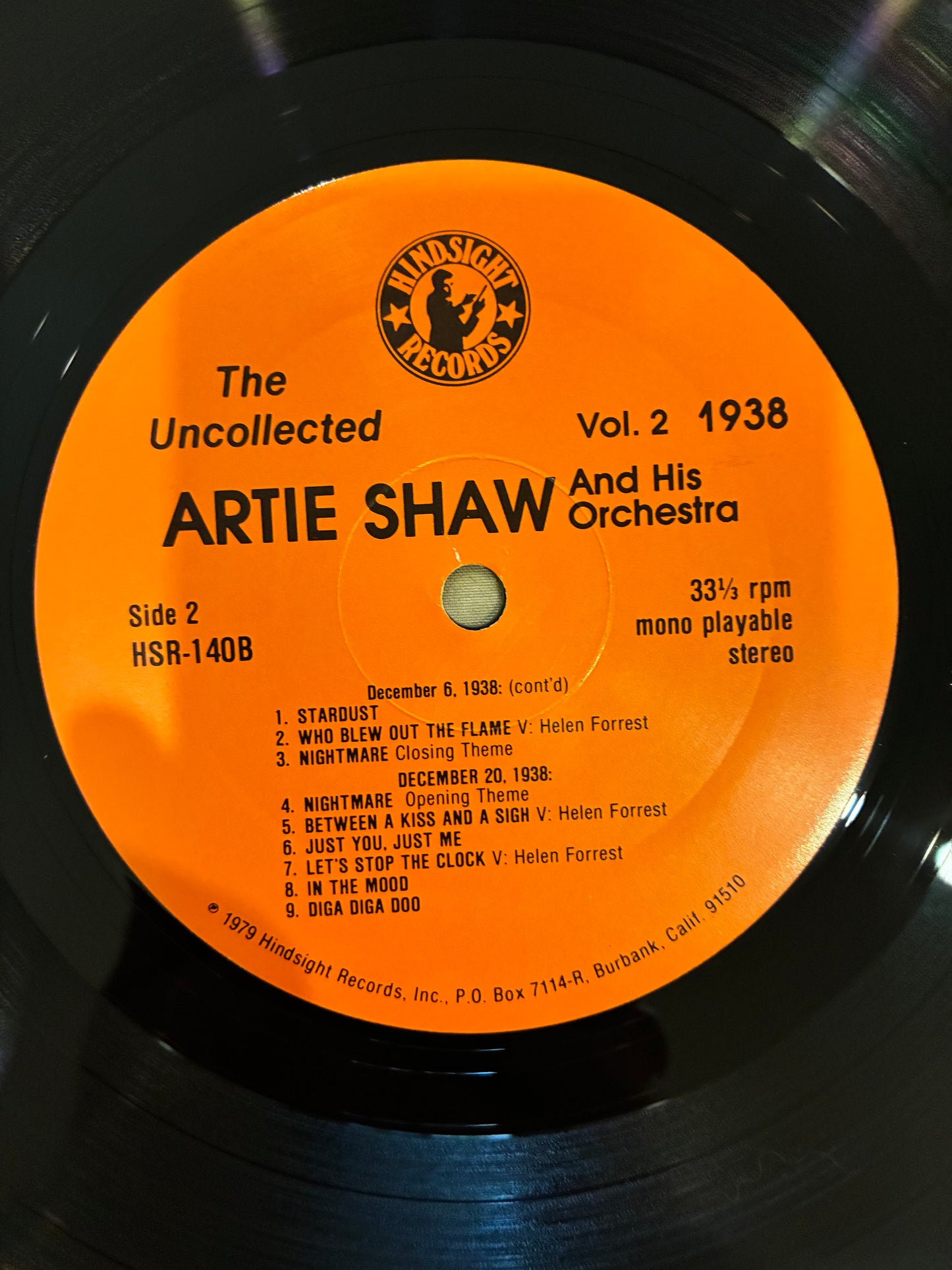 Artie Shaw And His Orchestra – The Uncollected Artie Shaw, Vol. 2, 1938