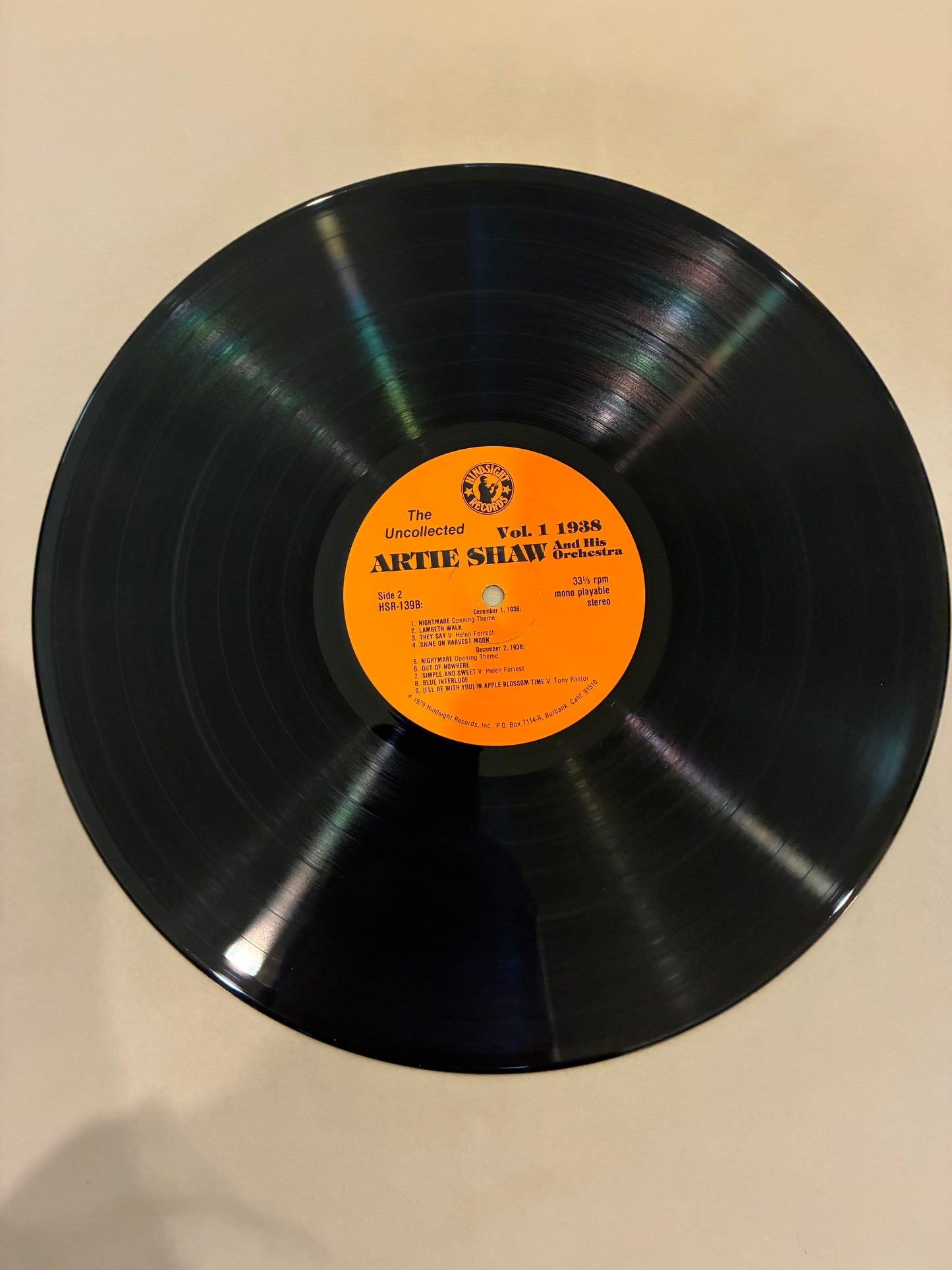 Artie Shaw And His Orchestra – The Uncollected Artie Shaw, Vol. 1, 1938