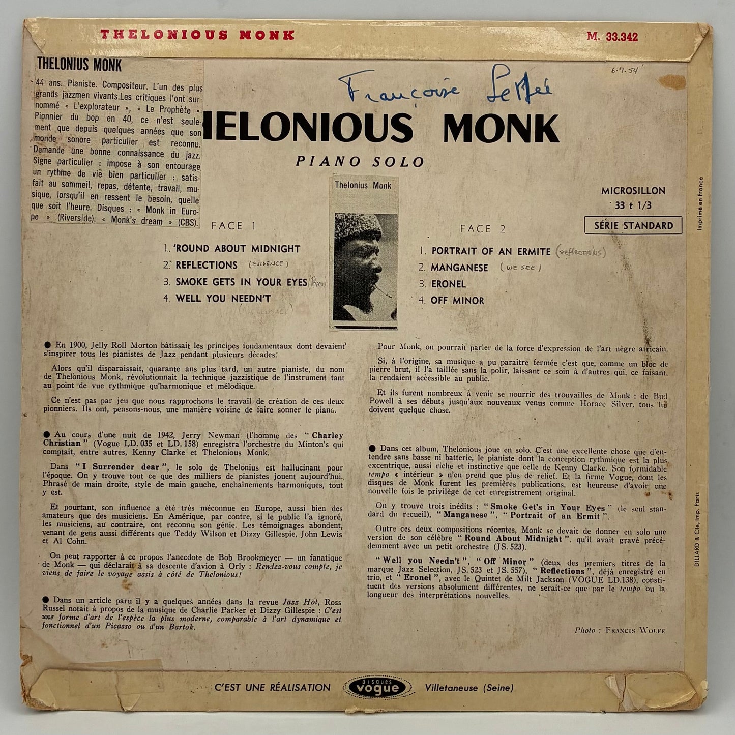 Theolonious Monk – Piano Solo