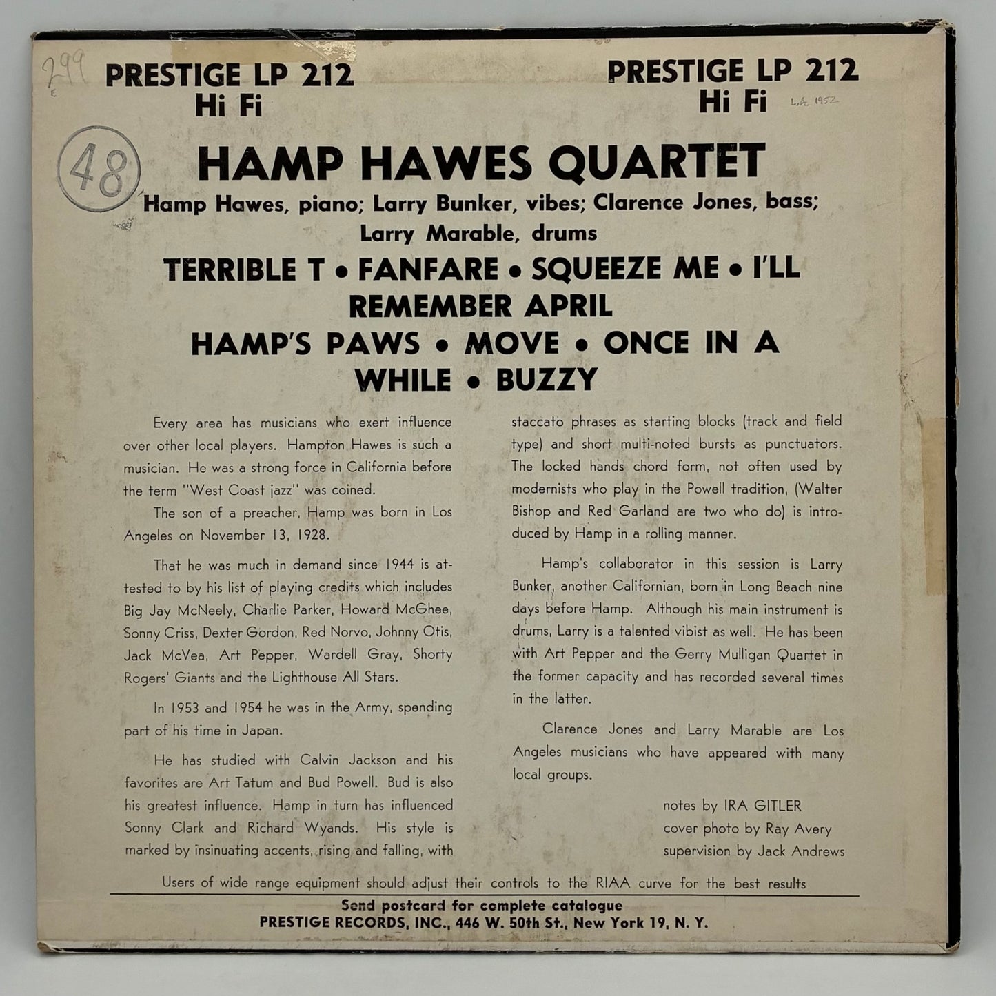 Hamp Hawes Quartet Hampton Hawes Quartet  Read More  – Hamp Hawes Quartet