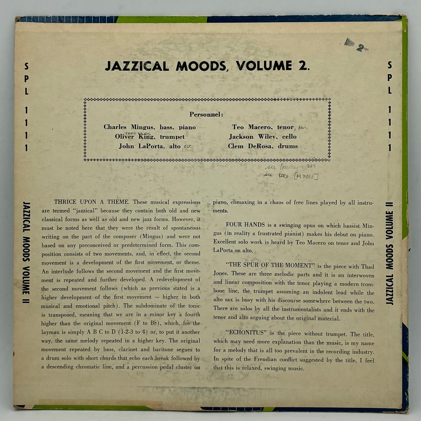 Charles Mingus, John La Porta – Jazzical Moods, Vol. 2