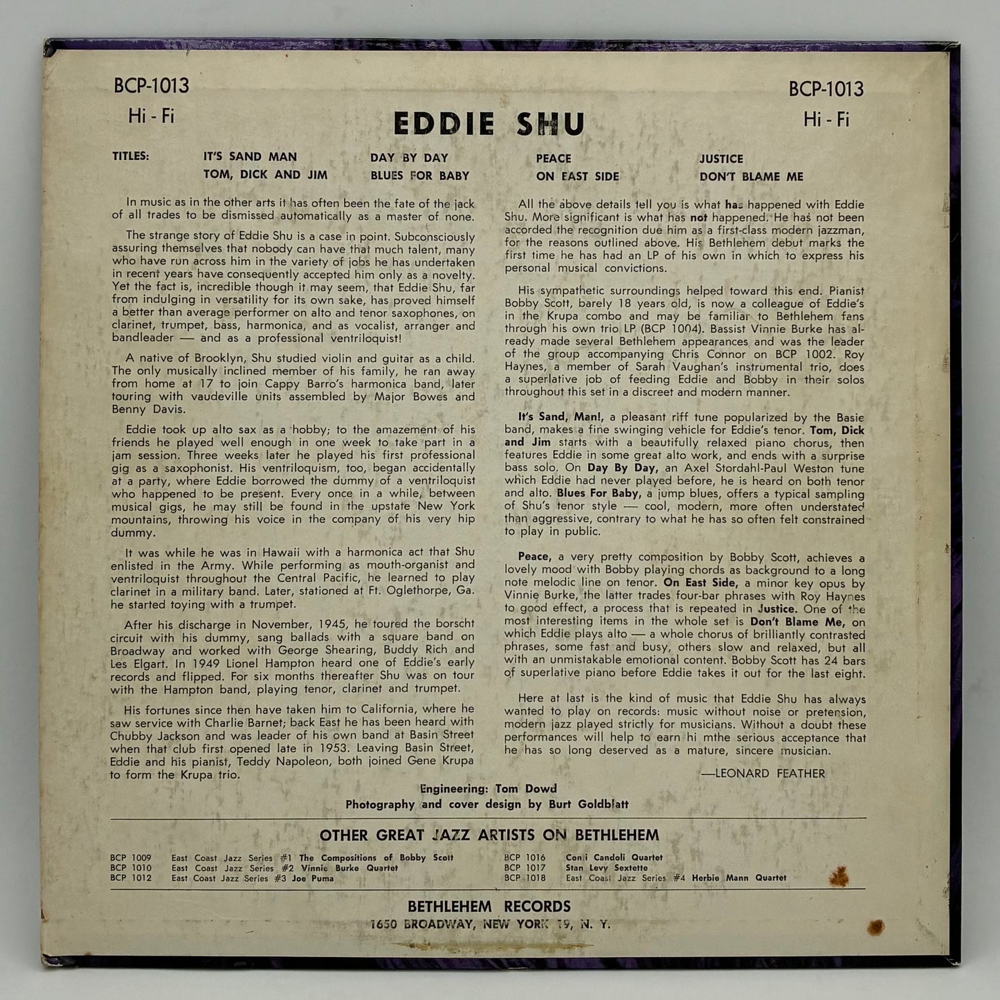 Eddie Shu – I Only Have Eyes For Shu