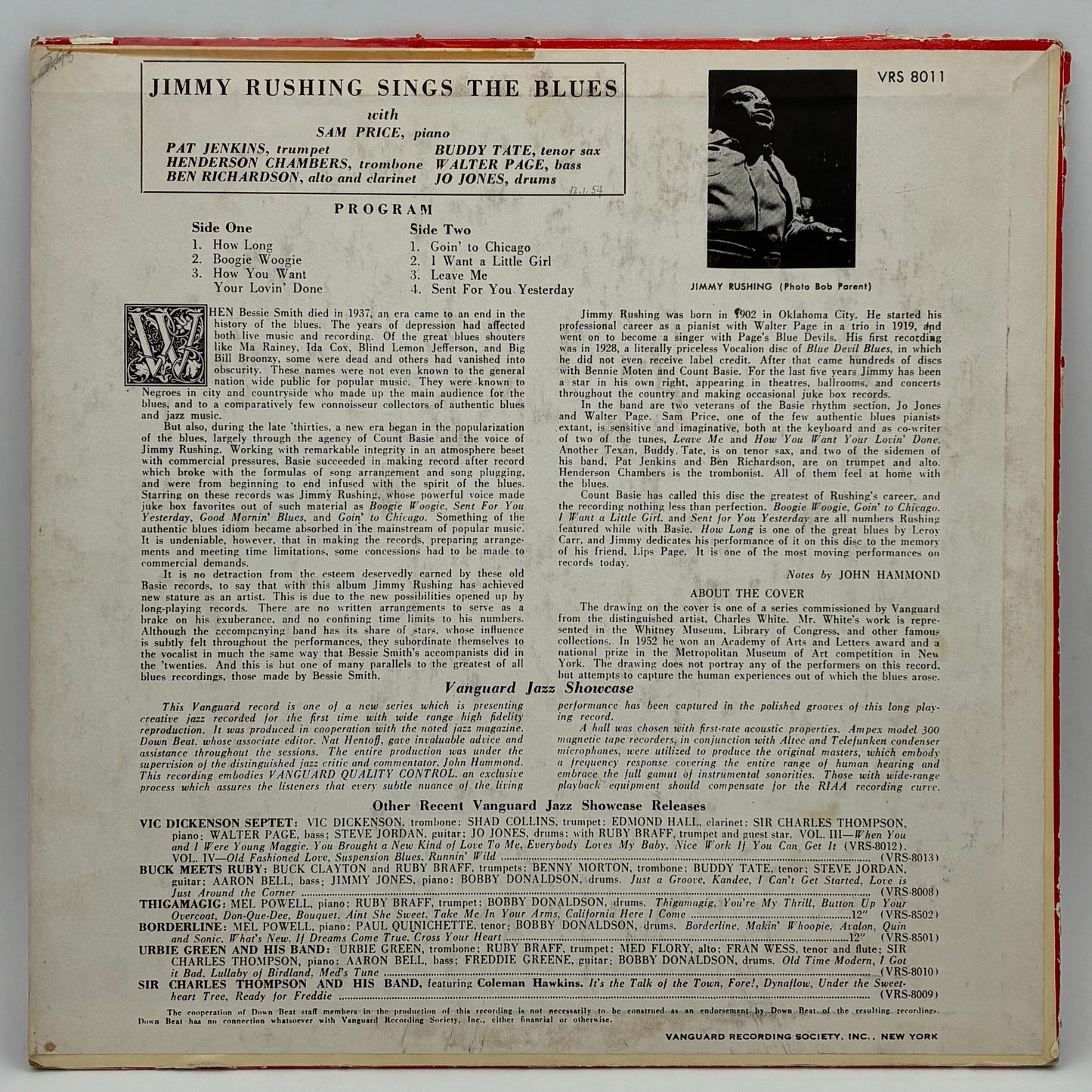 Jimmy Rushing – Sings The Blues