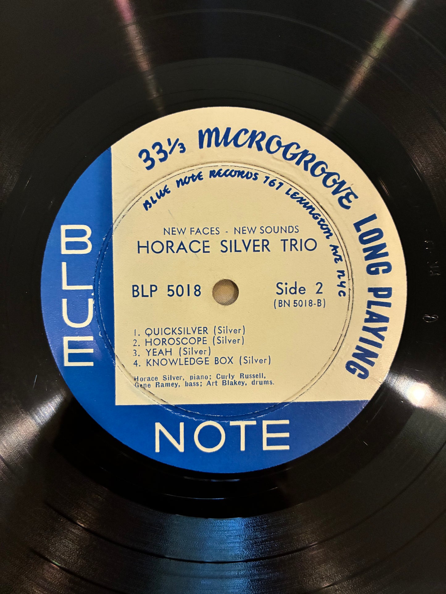 The Horace Silver Trio – New Faces - New Sounds
